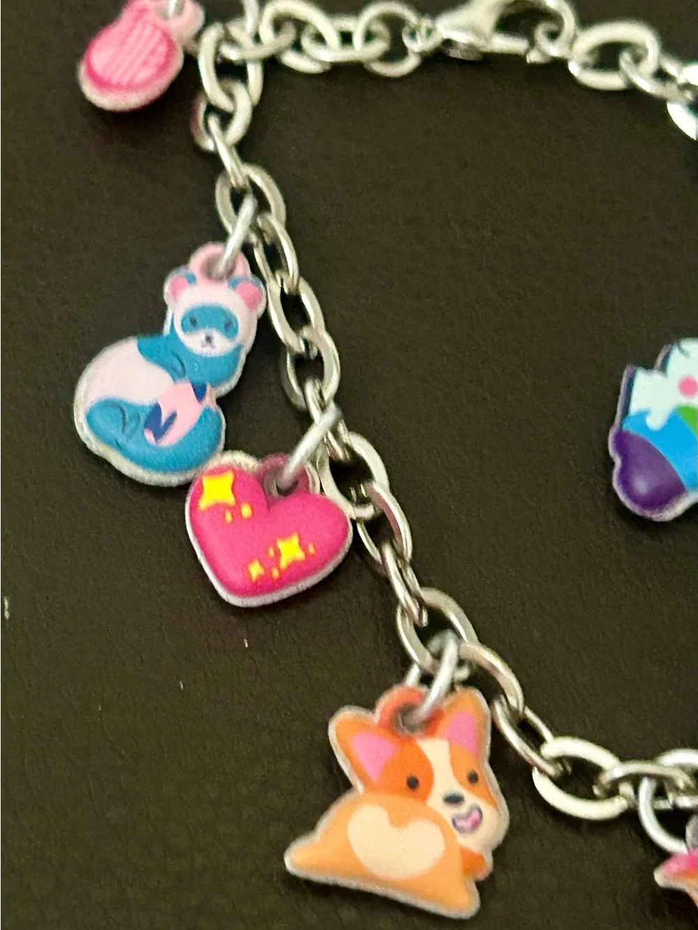Icing Charm Necklace and Bracelet Set